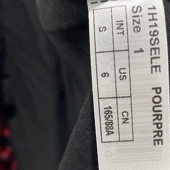 Ba&sh Selena crimson zebra print dress. - Picture 13 of 16